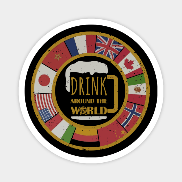 Drink Around The World Showcase Magnet by ThisIsFloriduhMan